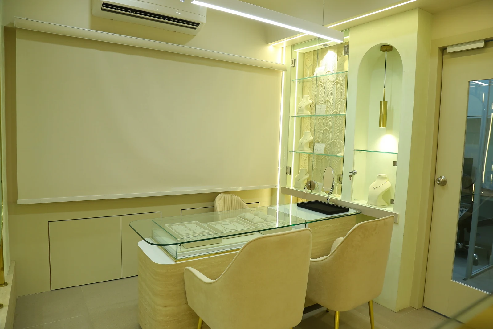 The consultation area of the Aureva showroom